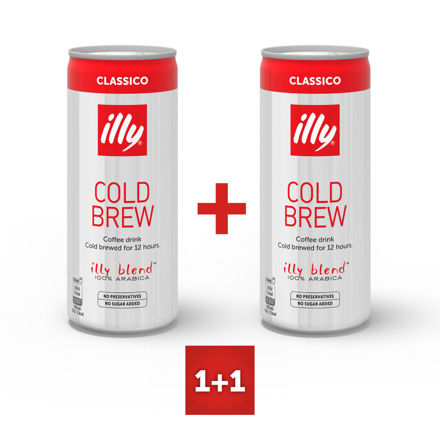 Εικόνα της ΣΕΤ 1+1 ΚΑΦΕΣ ILLY COLD BREW CLASSICO 250ML